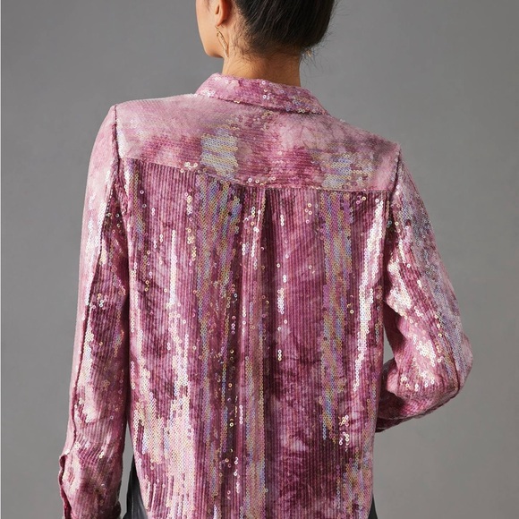 Pilcro Shrunken Sequin Blouse - Picture 3 of 7